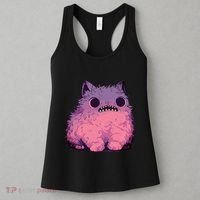 Cat Monster Graphic Kawaii Pastel Goth Anime Aesthetic Goth Women's Tank Top thumb 3