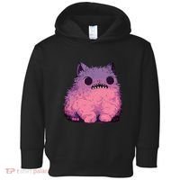 Cat Monster Graphic Kawaii Pastel Goth Anime Aesthetic Goth Toddler Hoodie thumb 0