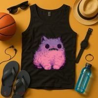 Cat Monster Graphic Kawaii Pastel Goth Anime Aesthetic Goth Tank Top thumb 4