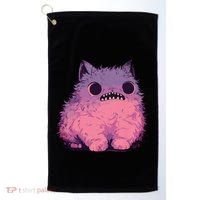 Cat Monster Graphic Kawaii Pastel Goth Anime Aesthetic Goth Golf Towel thumb 0