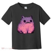 Cat Monster Graphic Kawaii Pastel Goth Anime Aesthetic Goth Toddler T-Shirt thumb 0