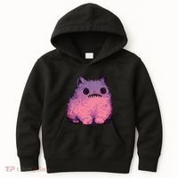 Cat Monster Graphic Kawaii Pastel Goth Anime Aesthetic Goth Kids Hoodie thumb 0