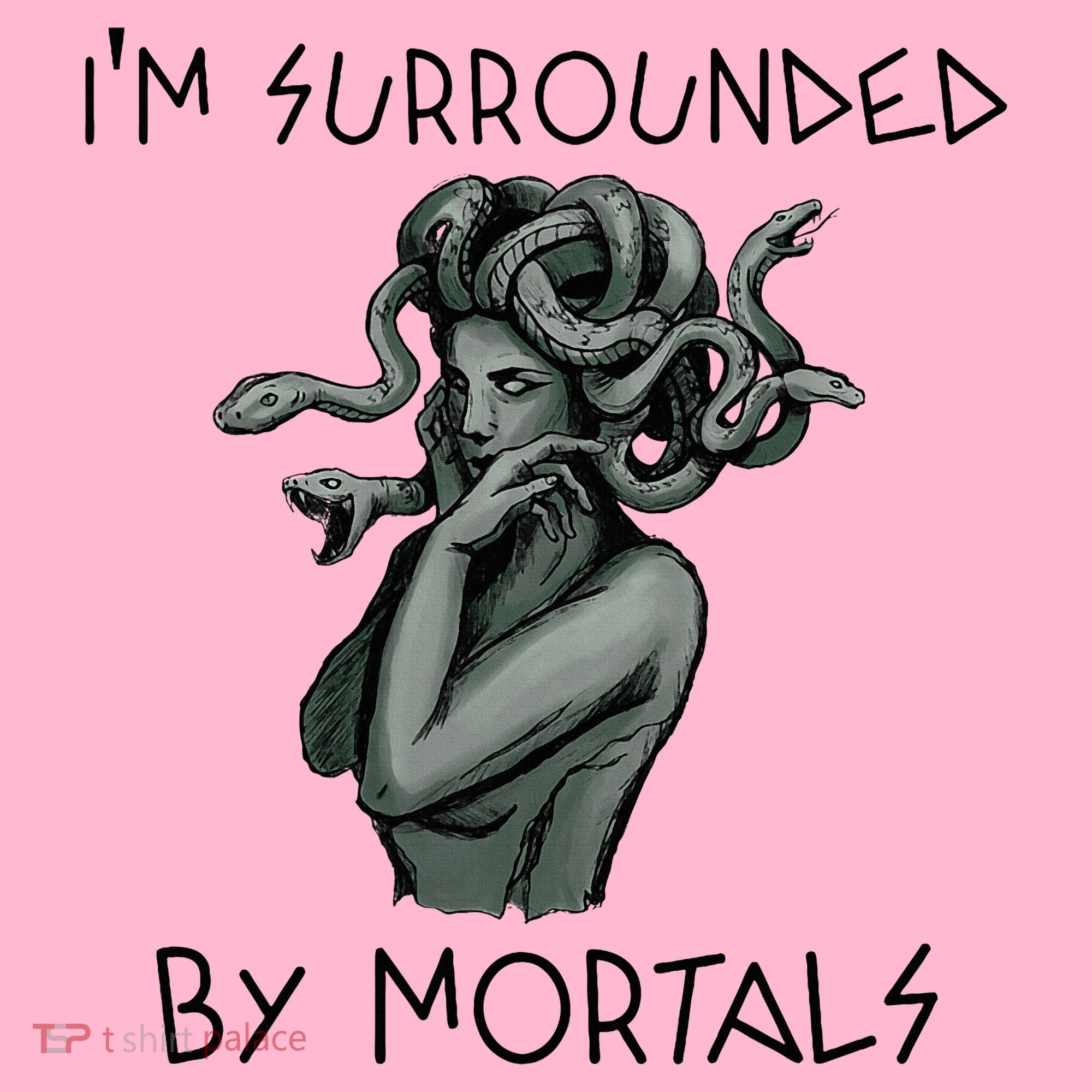 Cool Medusa Greek Mythology IM Surrounded By Mortals Coaster