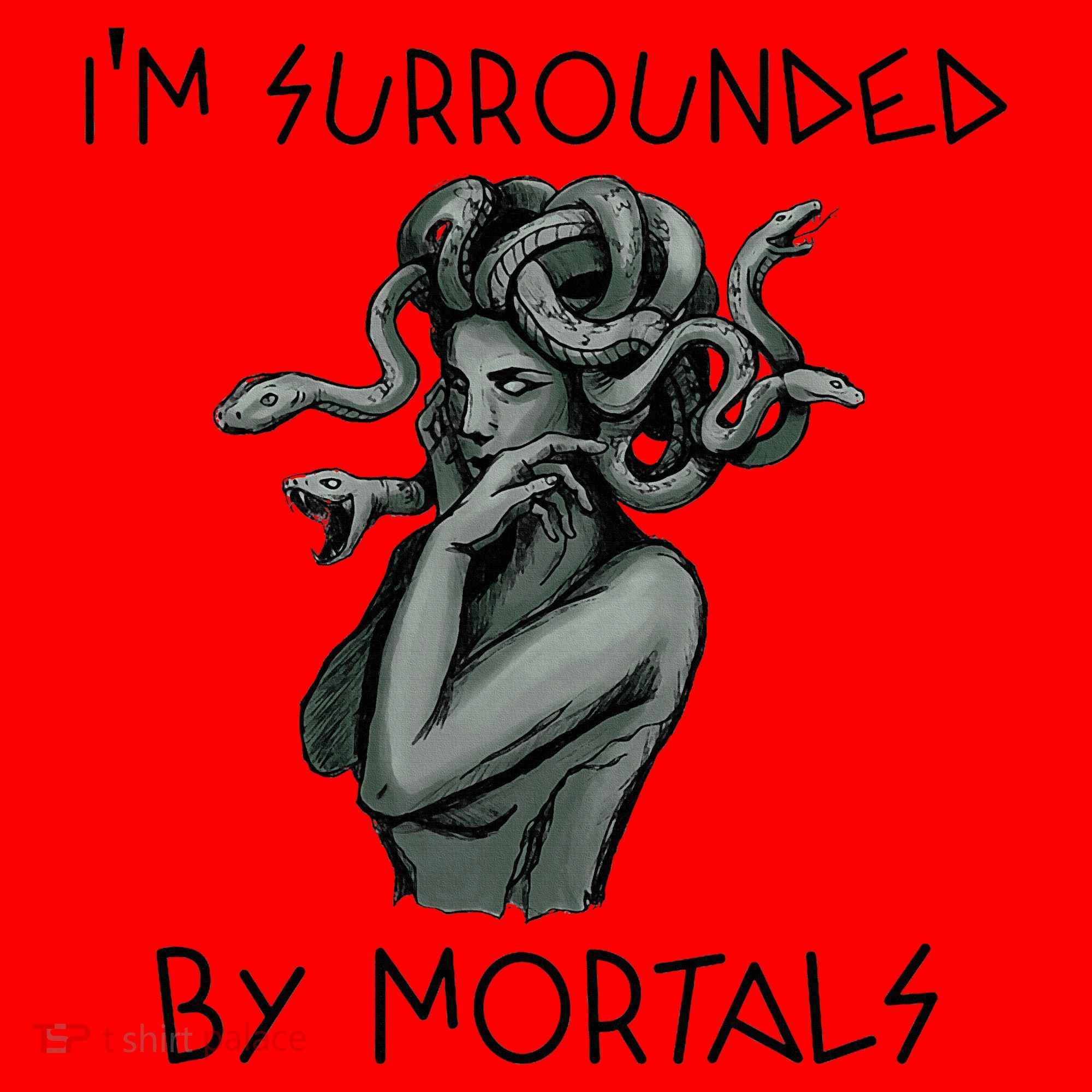 Cool Medusa Greek Mythology IM Surrounded By Mortals Santa Hat