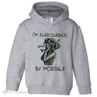 Cool Medusa Greek Mythology IM Surrounded By Mortals Toddler Hoodie thumb 0