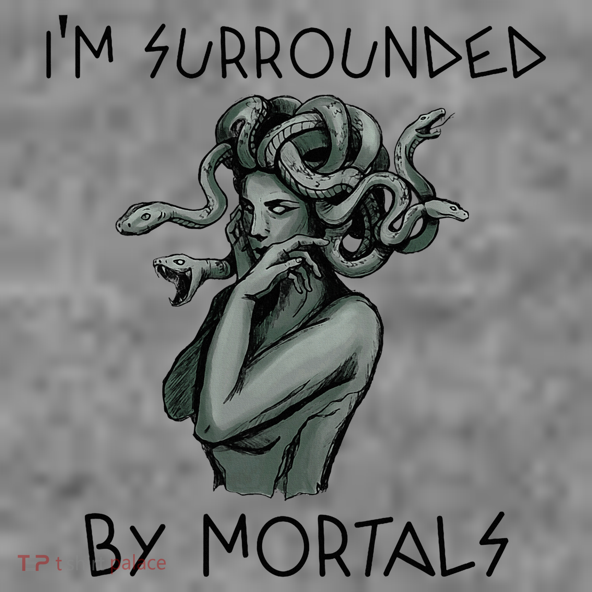 Cool Medusa Greek Mythology IM Surrounded By Mortals Toddler Hoodie