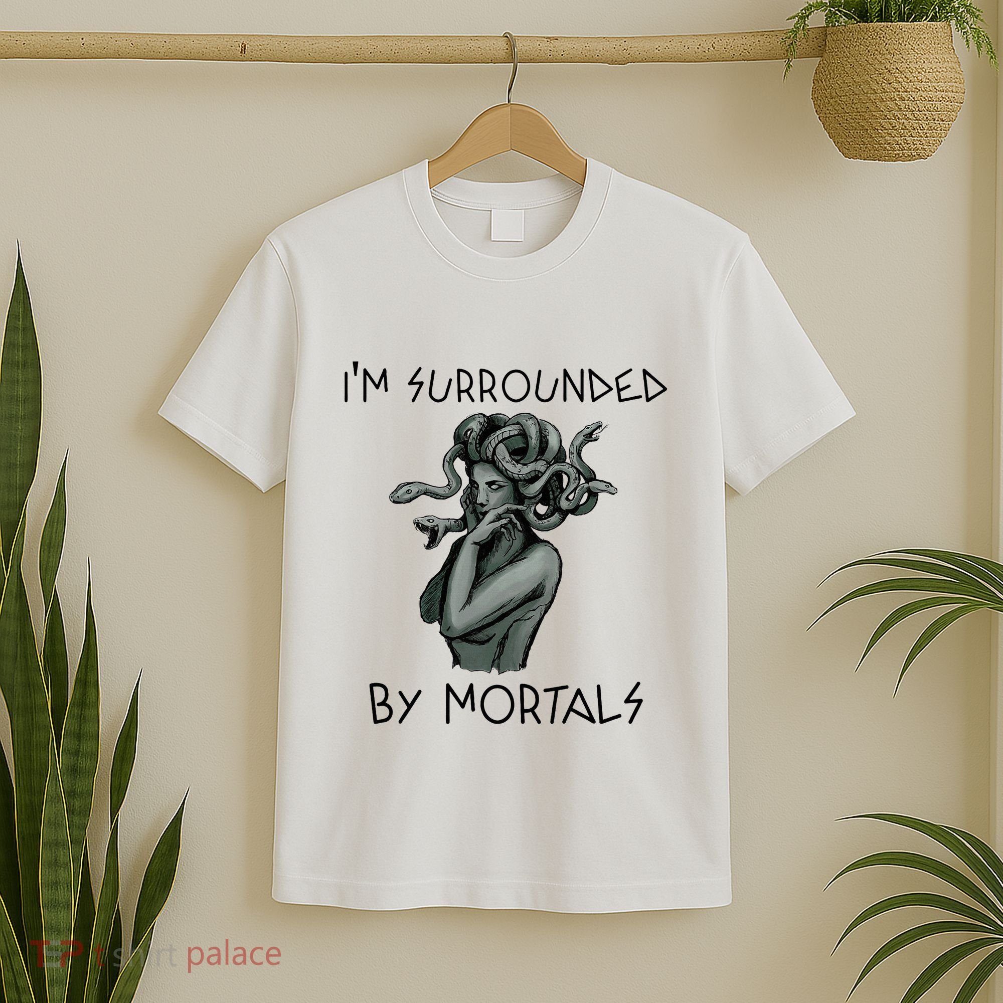 Cool Medusa Greek Mythology IM Surrounded By Mortals T-Shirt