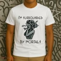 Cool Medusa Greek Mythology IM Surrounded By Mortals T-Shirt thumb 3