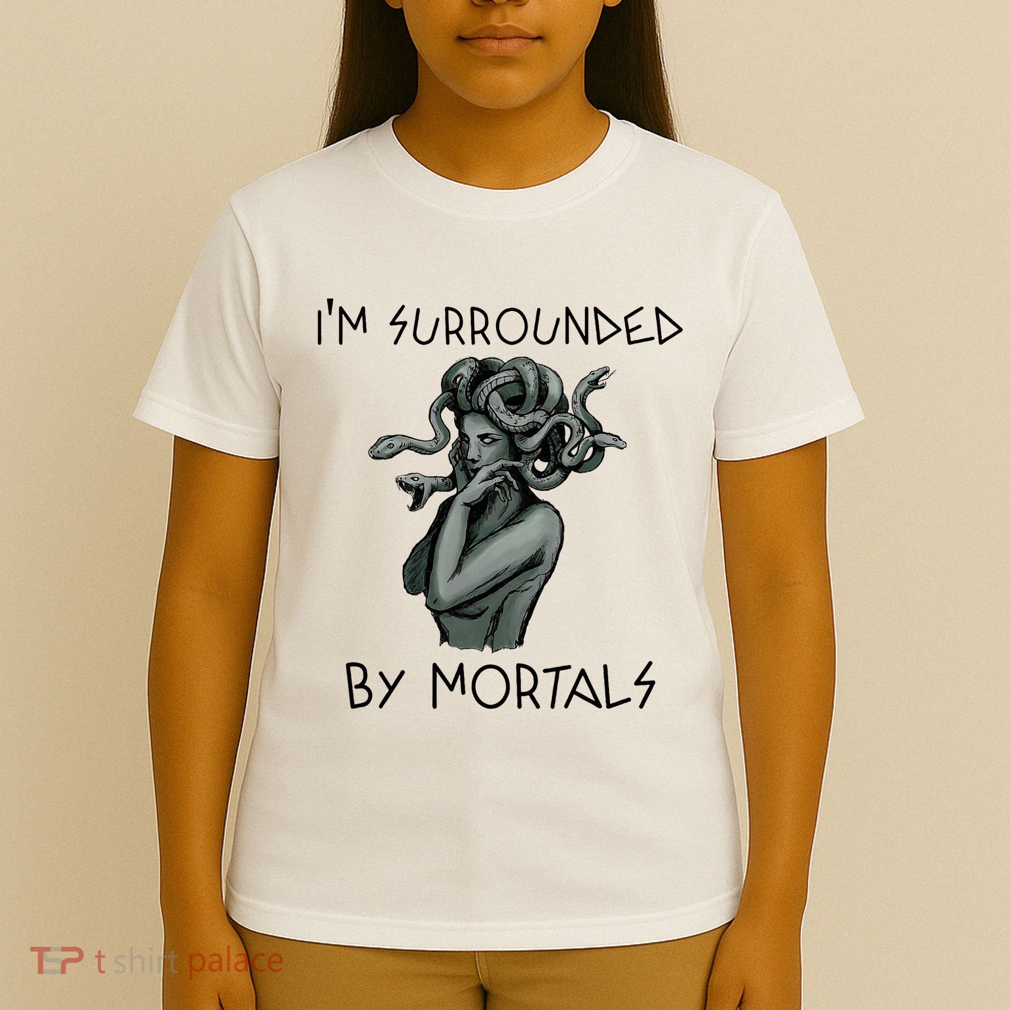 Cool Medusa Greek Mythology IM Surrounded By Mortals T-Shirt
