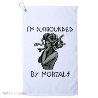 Cool Medusa Greek Mythology IM Surrounded By Mortals Golf Towel thumb 0
