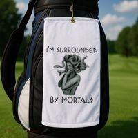 Cool Medusa Greek Mythology IM Surrounded By Mortals Golf Towel thumb 2