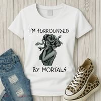 Cool Medusa Greek Mythology IM Surrounded By Mortals Women's T-Shirt thumb 3