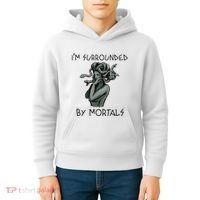 Cool Medusa Greek Mythology IM Surrounded By Mortals Kids Hoodie thumb 4