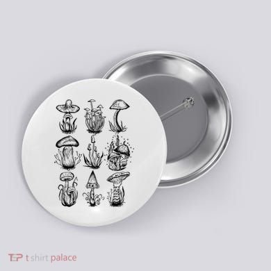 Cottagecore Mushrooms Goblincore Aesthetic Button
