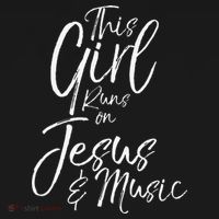Christian Musician Gift This Girl Runs On Jesus & Music Ornament thumb 1