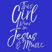 Christian Musician Gift This Girl Runs On Jesus & Music Mousepad thumb 1