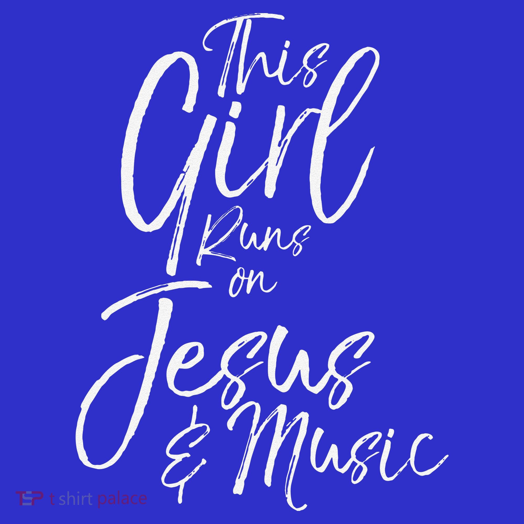 Christian Musician Gift This Girl Runs On Jesus & Music Women's Tank Top