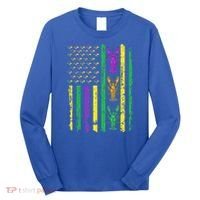 Carnival Mardi Gras USA American Flag Crawfish Parade  Long Sleeve Shirt thumb 0