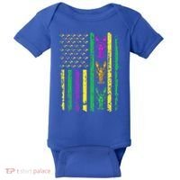 Carnival Mardi Gras USA American Flag Crawfish Parade  Baby Bodysuit thumb 0