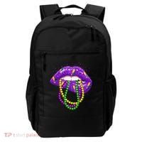 Cool Mardi Gras Glitter Lips Backpack thumb 0