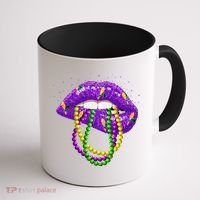 Cool Mardi Gras Glitter Lips Coffee Mug thumb 1