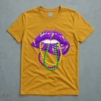 Cool Mardi Gras Glitter Lips T-Shirt thumb 5