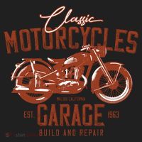 Classic Motorcycle Garage Women's Sweatshirt thumb 2