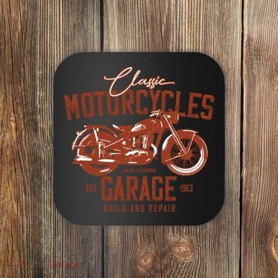 Classic Motorcycle Garage Coaster