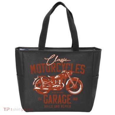 Classic Motorcycle Garage Tote Bag