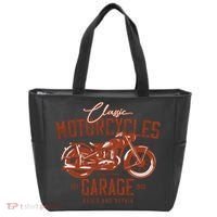 Classic Motorcycle Garage Tote Bag thumb 0