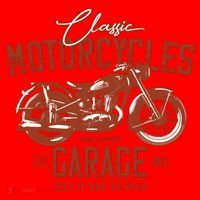 Classic Motorcycle Garage Santa Hat thumb 1