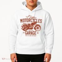 Classic Motorcycle Garage Hoodie thumb 2