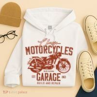 Classic Motorcycle Garage Hoodie thumb 4