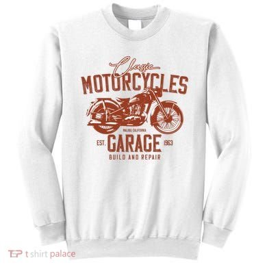 Classic Motorcycle Garage Sweatshirt