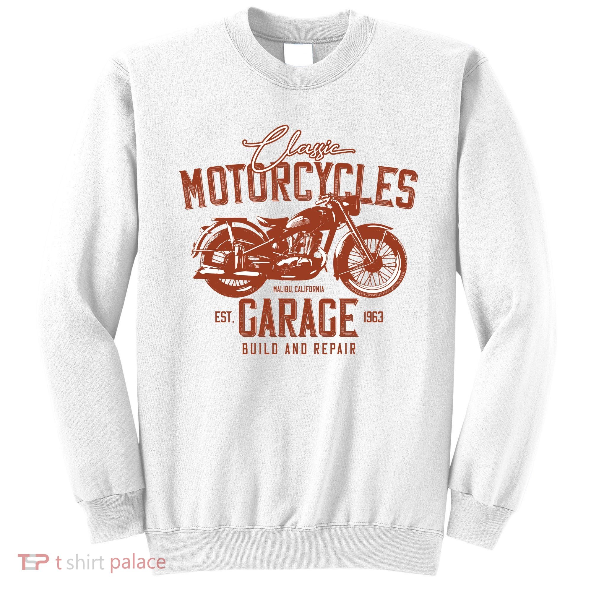 Classic Motorcycle Garage Sweatshirt