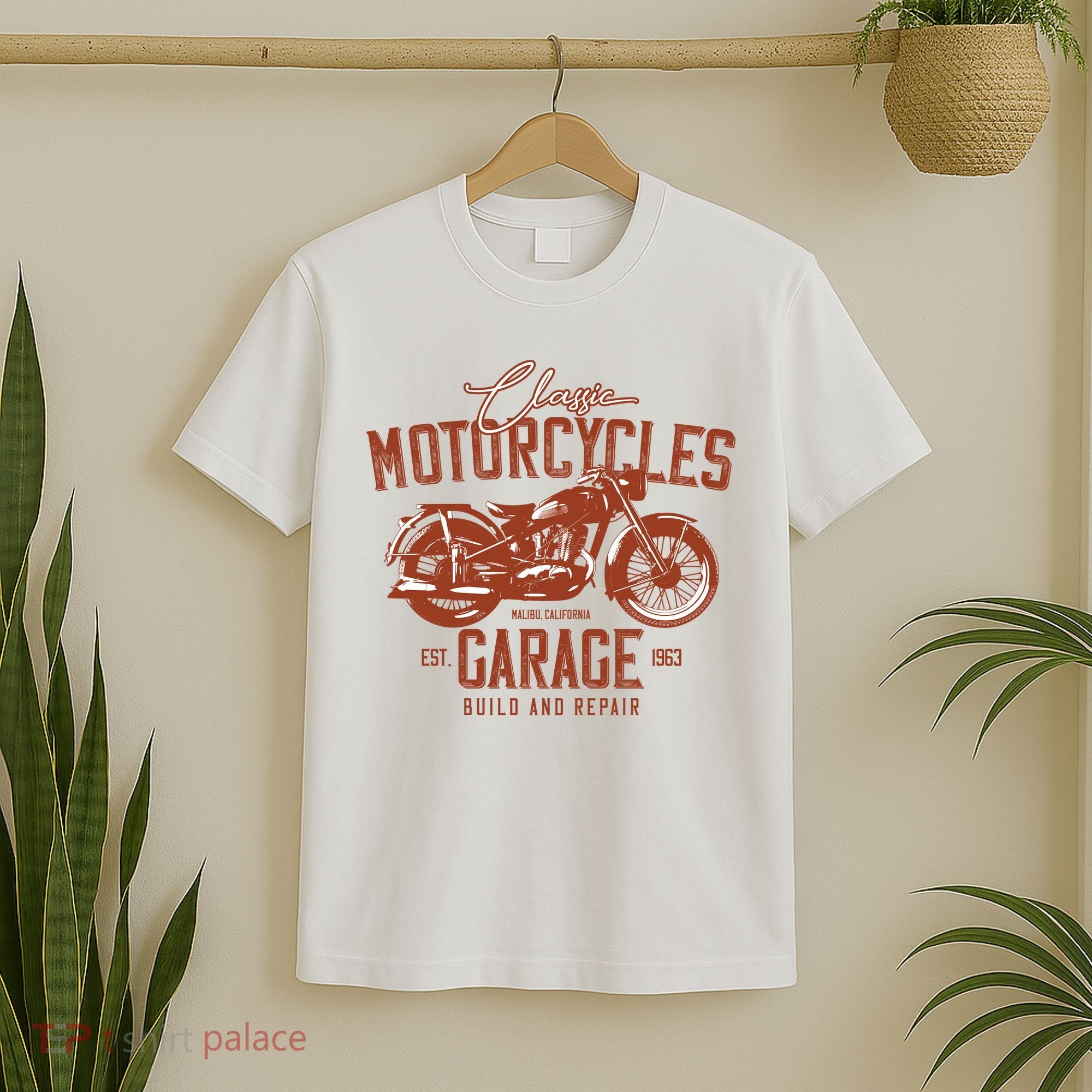 Classic Motorcycle Garage T-Shirt