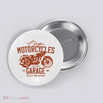 Classic Motorcycle Garage Button