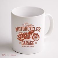 Classic Motorcycle Garage Coffee Mug thumb 1