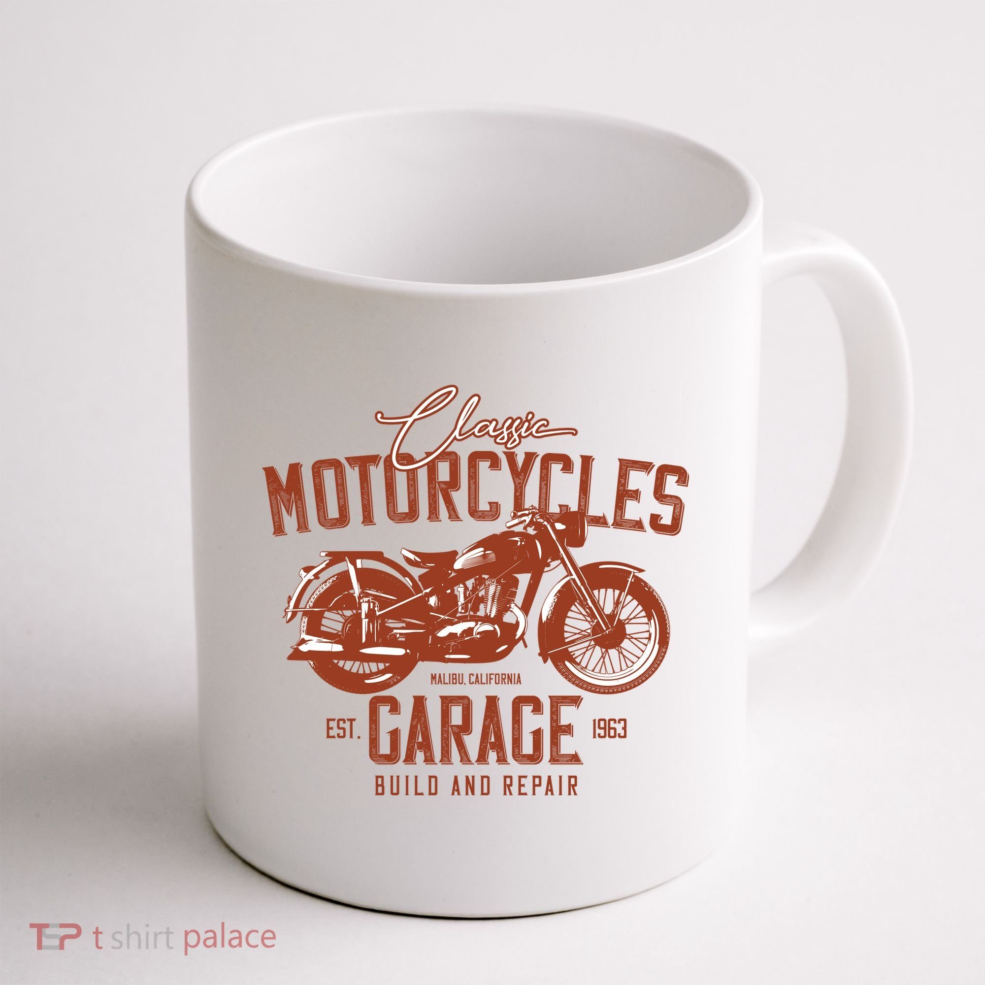 Classic Motorcycle Garage Coffee Mug