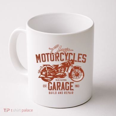 Classic Motorcycle Garage Coffee Mug