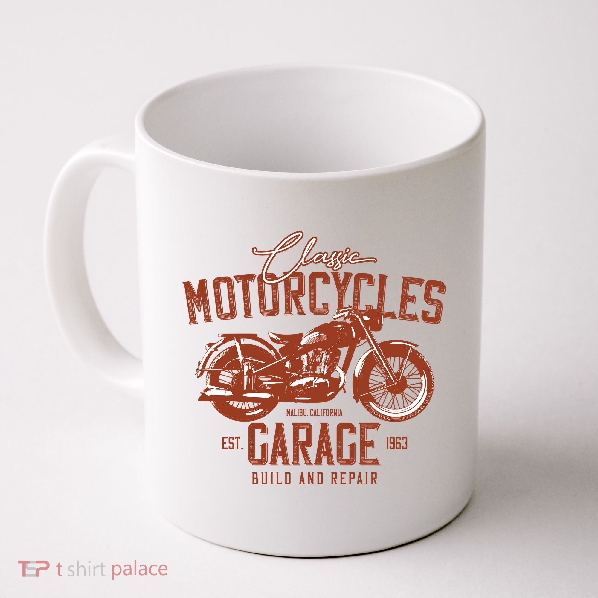 Classic Motorcycle Garage Coffee Mug