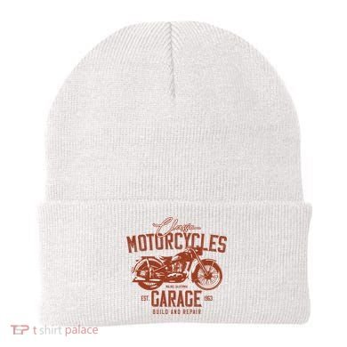 Classic Motorcycle Garage Beanie