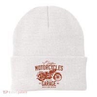 Classic Motorcycle Garage Beanie thumb 0