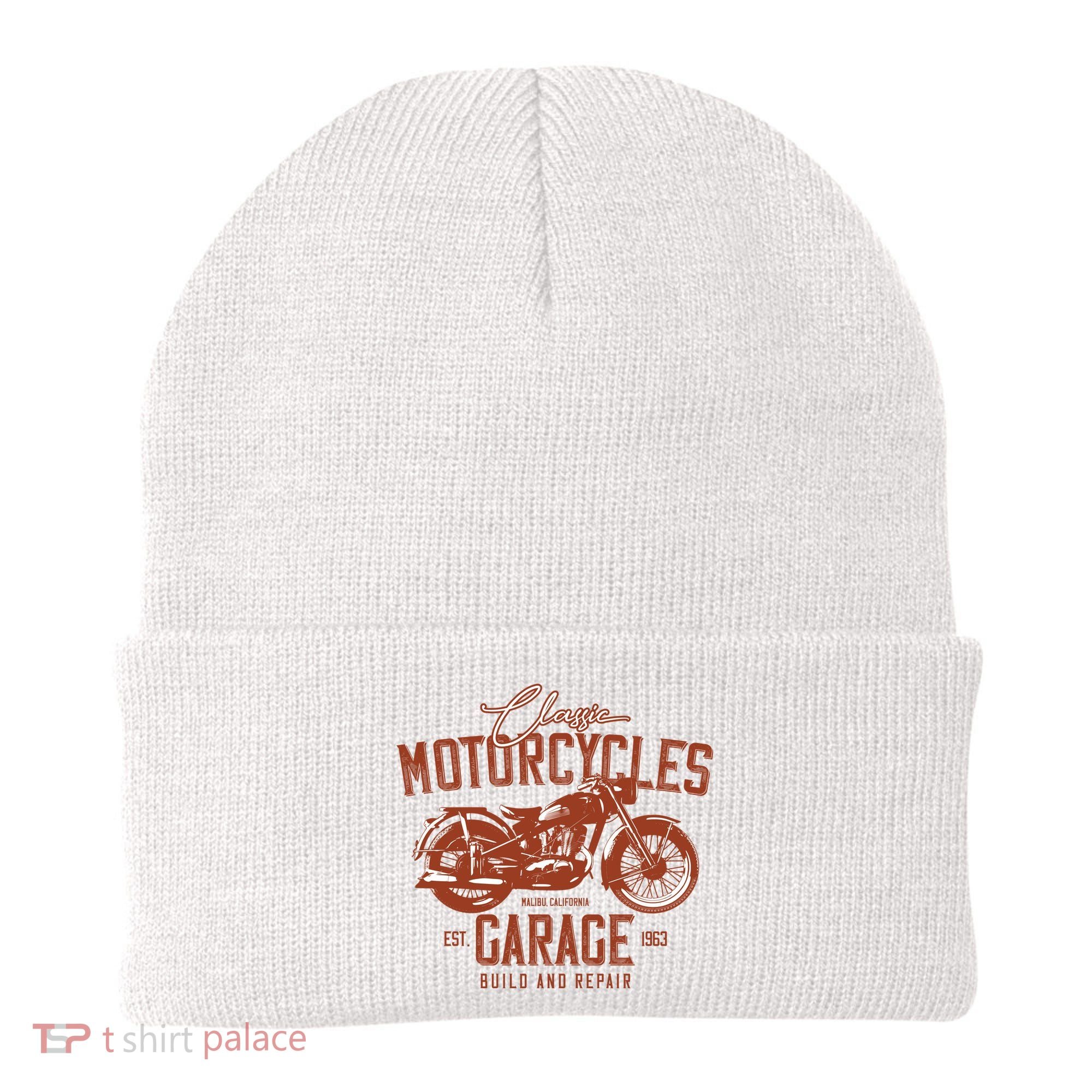 Classic Motorcycle Garage Beanie