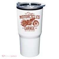 Classic Motorcycle Garage Tumbler thumb 0