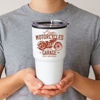 Classic Motorcycle Garage Tumbler thumb 2