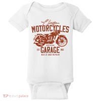 Classic Motorcycle Garage Baby Bodysuit thumb 0