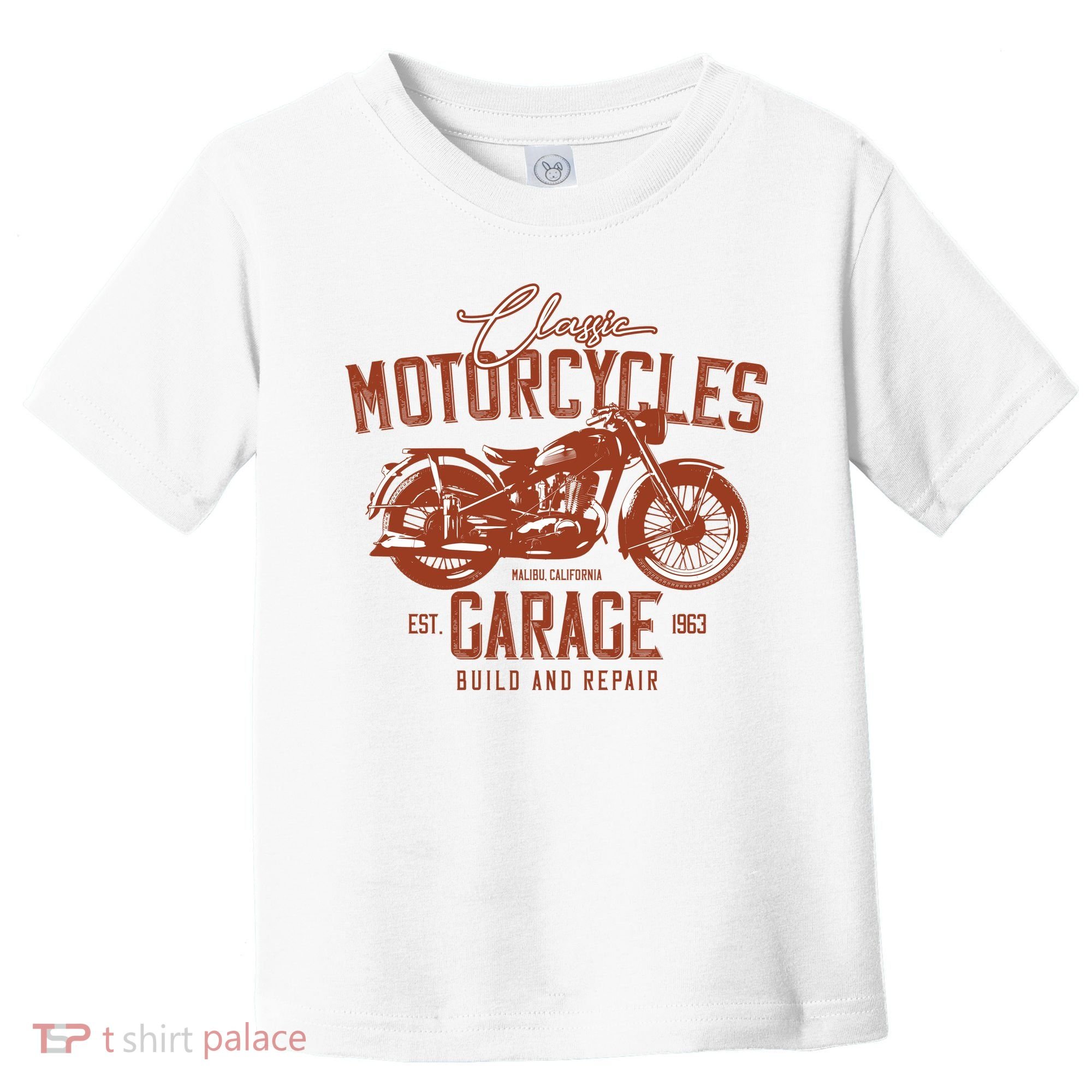Classic Motorcycle Garage Toddler T-Shirt