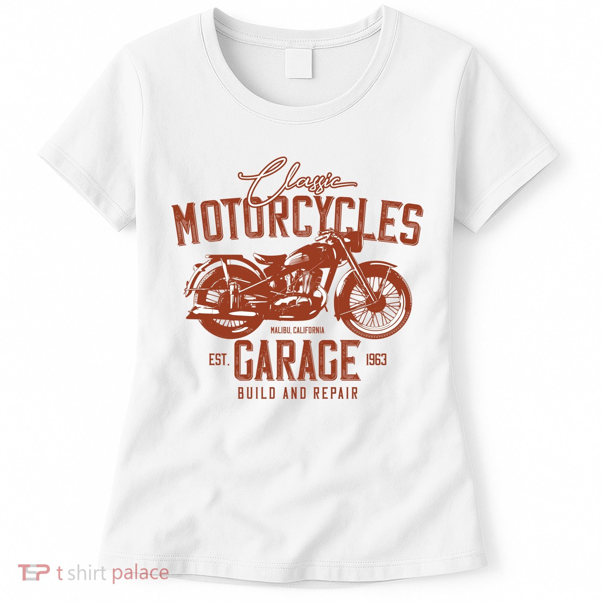 Classic Motorcycle Garage Women's T-Shirt