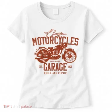 Classic Motorcycle Garage Women's T-Shirt